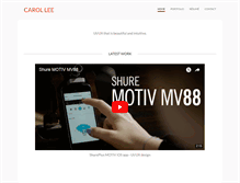 Tablet Screenshot of carolleedesign.com